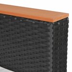 Vidaxl salon de jardin 9 pièces avec coussins résine tressée noir