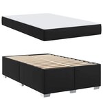 vidaXL Cadre de lit Noir 120 x 190 cm Faux cuir