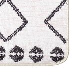 vidaXL Tapis lavable antidérapant 120x180 cm noir et blanc