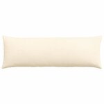 vidaXL Coussins de canapé 2 Pièces Crème 120 x 40 cm
