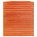 vidaXL Jardinière cire marron 110x60x68 5 cm bois de pin massif