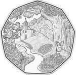 Pièce de monnaie en Argent 5 Euro g 8.41 Millésime 2024 Easter Coins Austria ON THE PATH