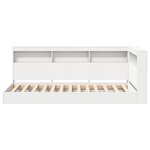 vidaXL Lit bibliothèque blanc 100x200 cm en bois laminé