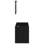 vidaXL Ensemble de mobilier de salle de bain 2 Pièces Chêne noir