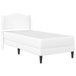 vidaXL Cadre de lit avec tête de lit Blanc 100 x 200 cm Simili cuir