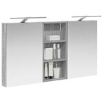 vidaXL Ensemble de Meubles de Salle de Bain 3 Pièces 110 x 10 5 x 60 5 cm
