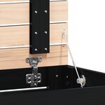 vidaXL Panier à linge 88 5x44x76 cm bois massif de pin