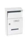 Boîte aux Lettres en Acier  Up D-2006/W  Fenêtres Transparentes  Blanc