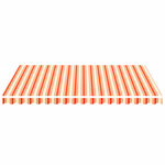 vidaXL Tissu de remplacement pour auvent Jaune et orange 4x3 m