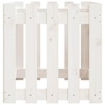 vidaXL Lit surélevé de jardin design de clôture 100x50x50cm pin massif