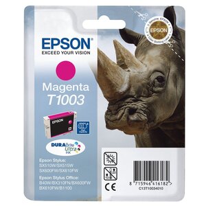 T1003 rhinocéros" cartouche d'encre originale durabrite ultra (c13t10034010) - magenta"