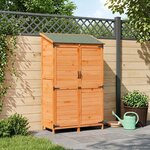 vidaXL Abri de jardin Marron 106 5 x 56 x 176 cm Bois de Sapin Massif