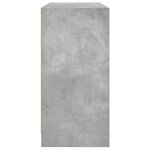 vidaXL Buffet gris béton 102x37x75 5 cm bois d'ingénierie