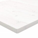 vidaXL Dessus de table blanc 50x50x2 5 cm bois de pin massif