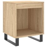 vidaXL Tables de chevet 2 Pièces chêne sonoma 40x35x50 cm bois ingénierie