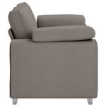 vidaXL Canapé Taupe 160 x 80 x 82 cm tissu