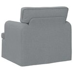 vidaXL Canapé Gris clair 84 x 80 x 85 cm tissu