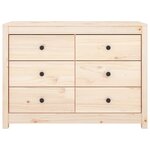 vidaXL Armoire latérale 100x40x72 cm Bois de pin massif