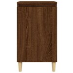 vidaXL Table de chevet chêne marron 40x35x70 cm bois d'ingénierie