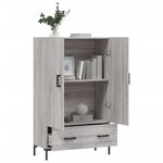vidaXL Buffet haut sonoma gris 69 5x31x115 cm bois d'ingénierie