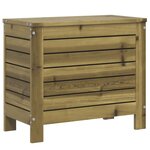 vidaXL Salon de jardin 9 Pièces bois de pin imprégné