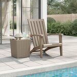 vidaXL Chaise de jardin Adirondack marron clair polypropylène