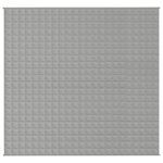 vidaXL Couverture lestée Gris 220x230 cm 11 kg Tissu