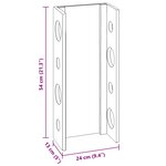 vidaXL Étagère Marron 24 x 13 x 54 cm Bois de Mahogany Massif