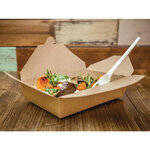 Lot de 300 boîtes repas en carton compostable - vegware -  - carton compostable