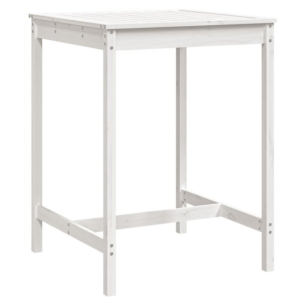 vidaXL Table de jardin blanc 82 5x82 5x110 cm bois massif de pin