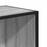 vidaXL Bibliothèque sonoma gris 97 5x33x107 5 cm bois ingénierie métal