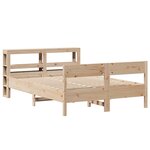 vidaXL Cadre de lit sans matelas 120x200 cm bois de pin massif