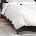 vidaXL Couette Blanc 155 x 220 cm Plume