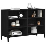 vidaXL Buffet Chêne noir 103 5 x 35 x 70 cm Bois d'ingénierie