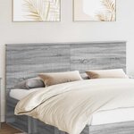 vidaXL Tête de lit Gris Sonoma 180 cm Bois d'ingénierie