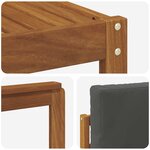 vidaXL Ensemble de canapés d'extérieur 8 Pièces Naturel et Anthracite