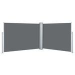 vidaXL Auvent latéral rétractable Anthracite 100 x 1000 cm