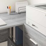 vidaXL Buffet Sonoma gris 38 x 34 5 x 75 cm Bois d'ingénierie