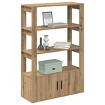 vidaXL Buffet chêne artisanal 30 x 80 x 119.5 cm Bois d'ingénierie