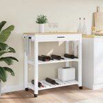 vidaXL Chariot de cuisine MONZA 84x40x88 5 cm bois massif de pin