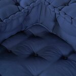 vidaXL Canapé d'angle modulable Indigo 70 x 70 x 56 cm tissu