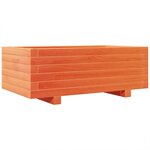 vidaXL Jardinière cire marron 70x40x26 5 cm bois de pin massif