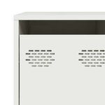 vidaXL Buffet blanc 135x39x73 5 cm acier laminé à froid
