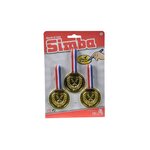 Simba Toys 108612196 - Lot de 3 médailles d'or à porter autour du cou