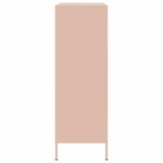 vidaXL Buffet haut rose 68x39x113 cm acier