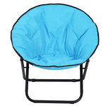 Loveuse fauteuil rond de jardin fauteuil lune papasan pliable grand confort 80L x 80l x 75H cm grand coussin fourni oxford bleu