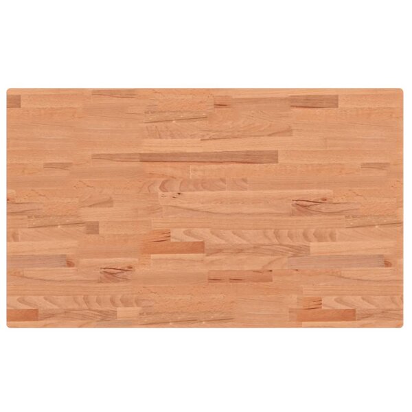 vidaXL Dessus de table 100x60x2 5cm rectangulaire bois massif de hêtre