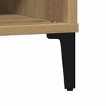 vidaXL Table basse chêne artisanal 60 x 60 x 30 cm Bois d'ingénierie