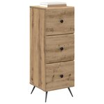 vidaXL Armoire à tiroirs Chêne artisanal 33 x 34 5 x 90 cm