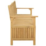 vidaXL Banc de rangement 2 -Seater 148 x 63 x 84 cm Acacia massif